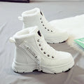 Botines de invierno con forro grueso para mujer