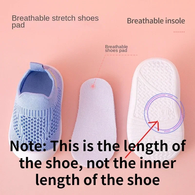 Zapatillas de punto sin cordones para bebé