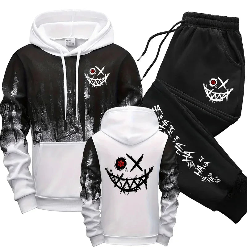 Conjunto de hombre: sudadera estampada y pantalón