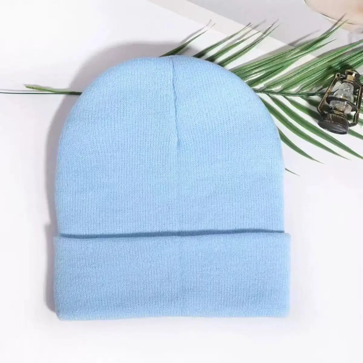 Gorro de lana con vuelta unisex