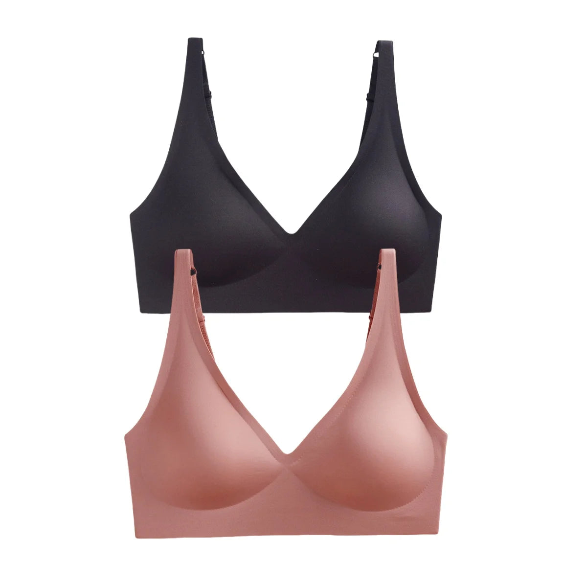 Pack de 2 sujetadores sin costuras con relleno