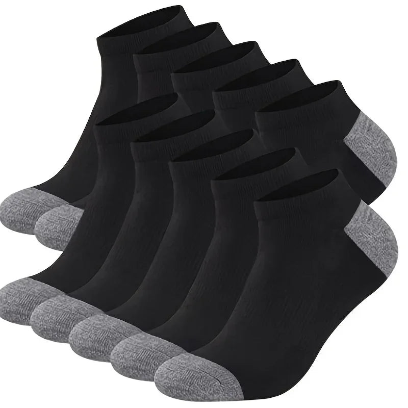 Pack de calcetines tobilleros bicolor para hombre (10, 20 o 30 pares)