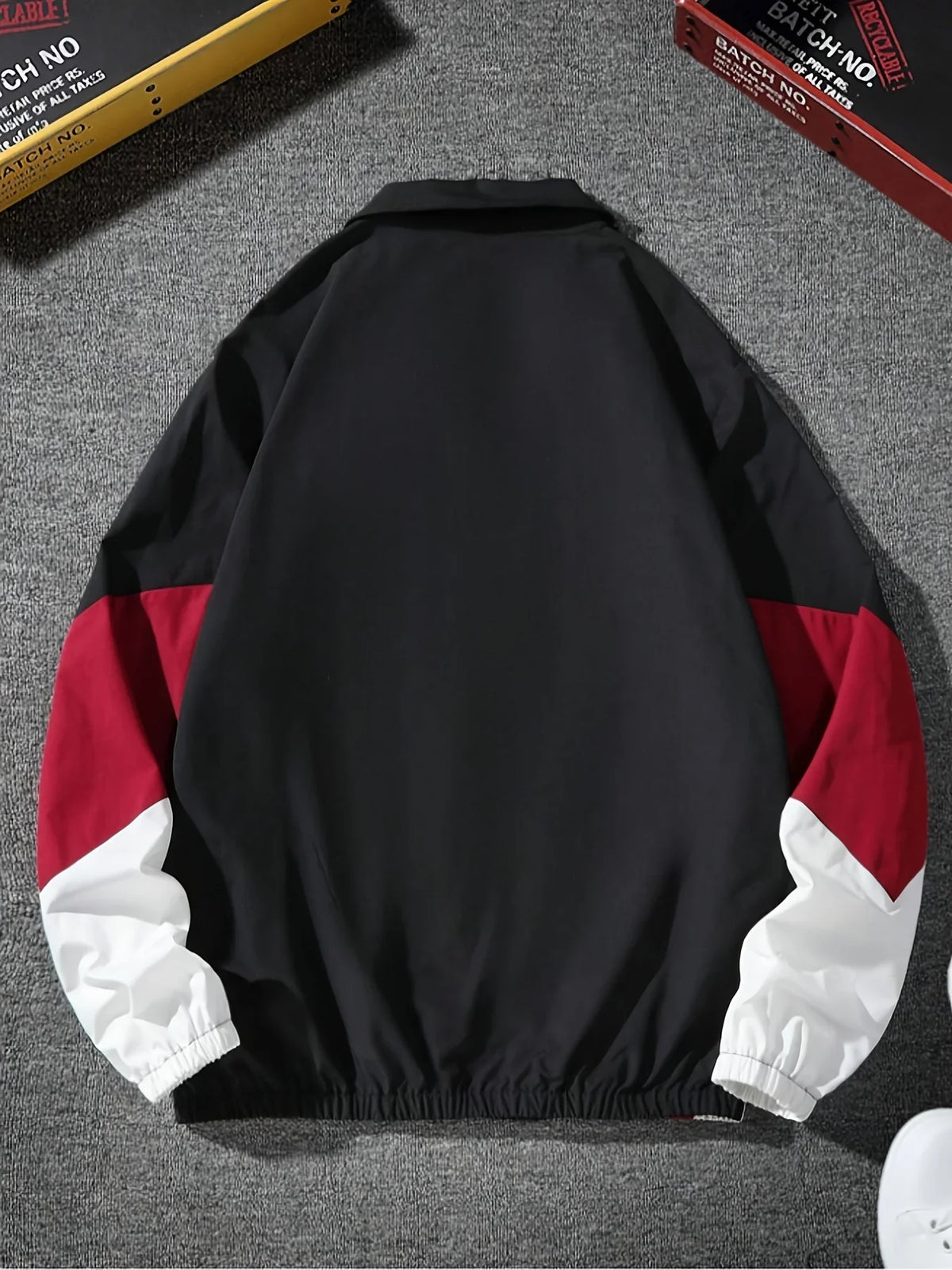 Chaqueta ligera cortavientos bicolor para hombre