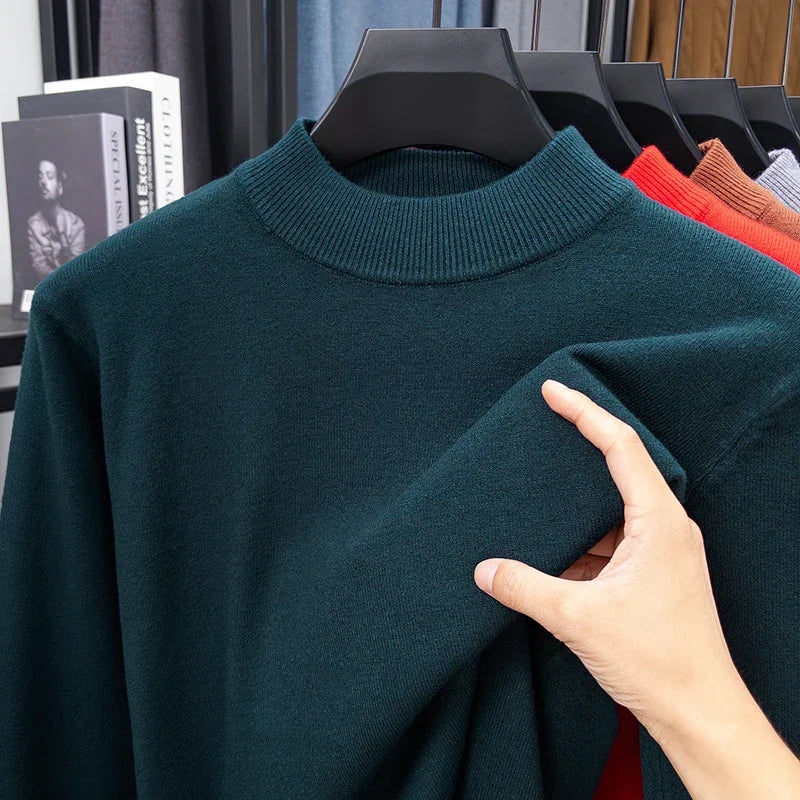 Jersey de medio cuello alto para hombre