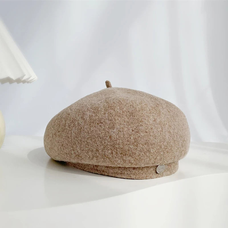 Boina de fieltro estilo francés