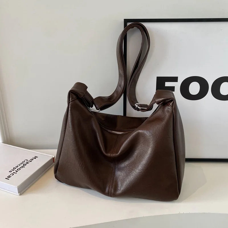 Bolso tote vintage de piel sintética