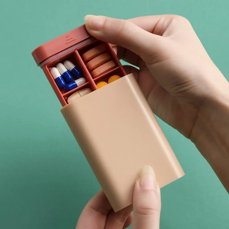 Pastillero mini de viaje para vitaminas y suplementos