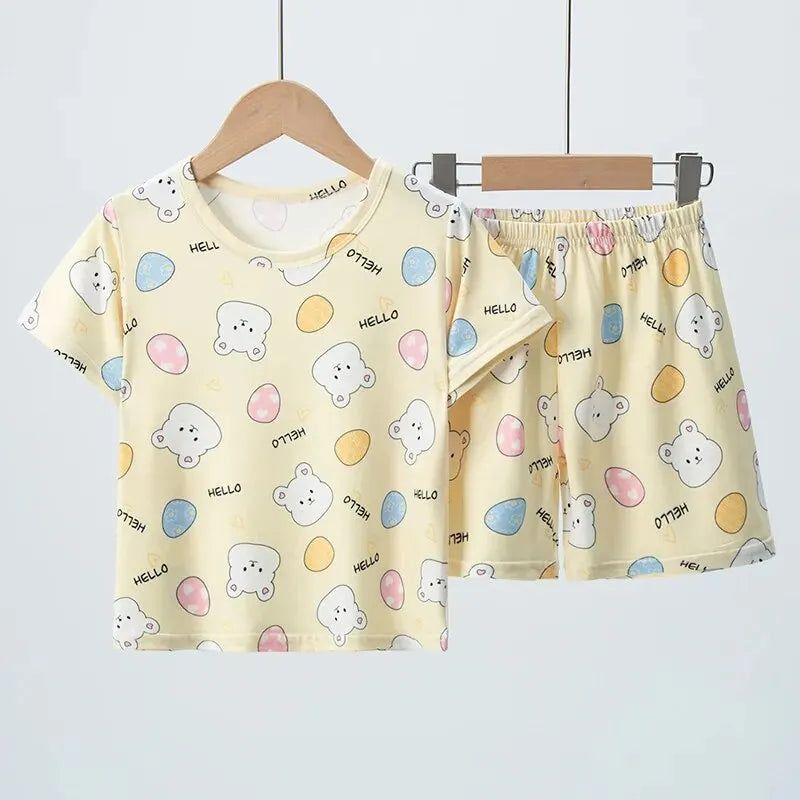 Conjunto infantil de verano camiseta y short (2 piezas)