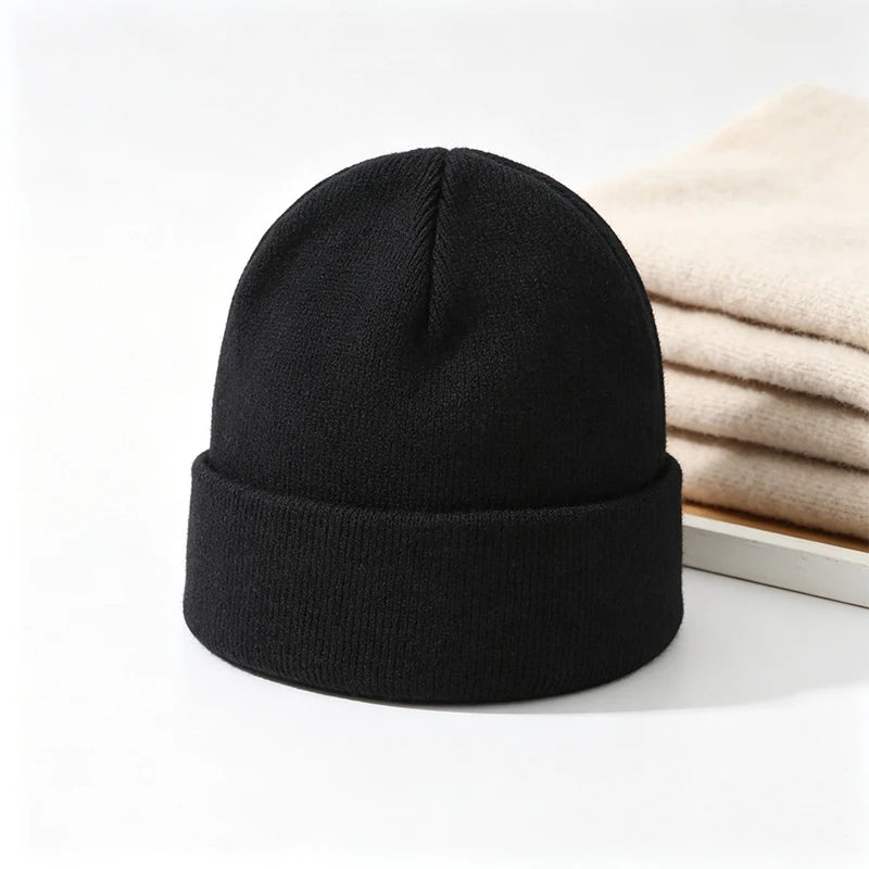 Gorro de lana con vuelta unisex