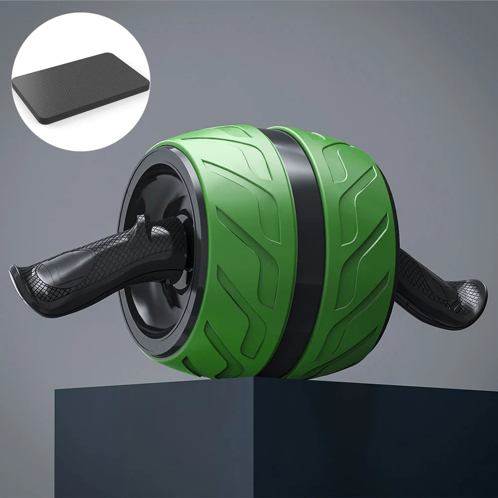 Rueda abdominal con rebote y esterilla para rodillas
