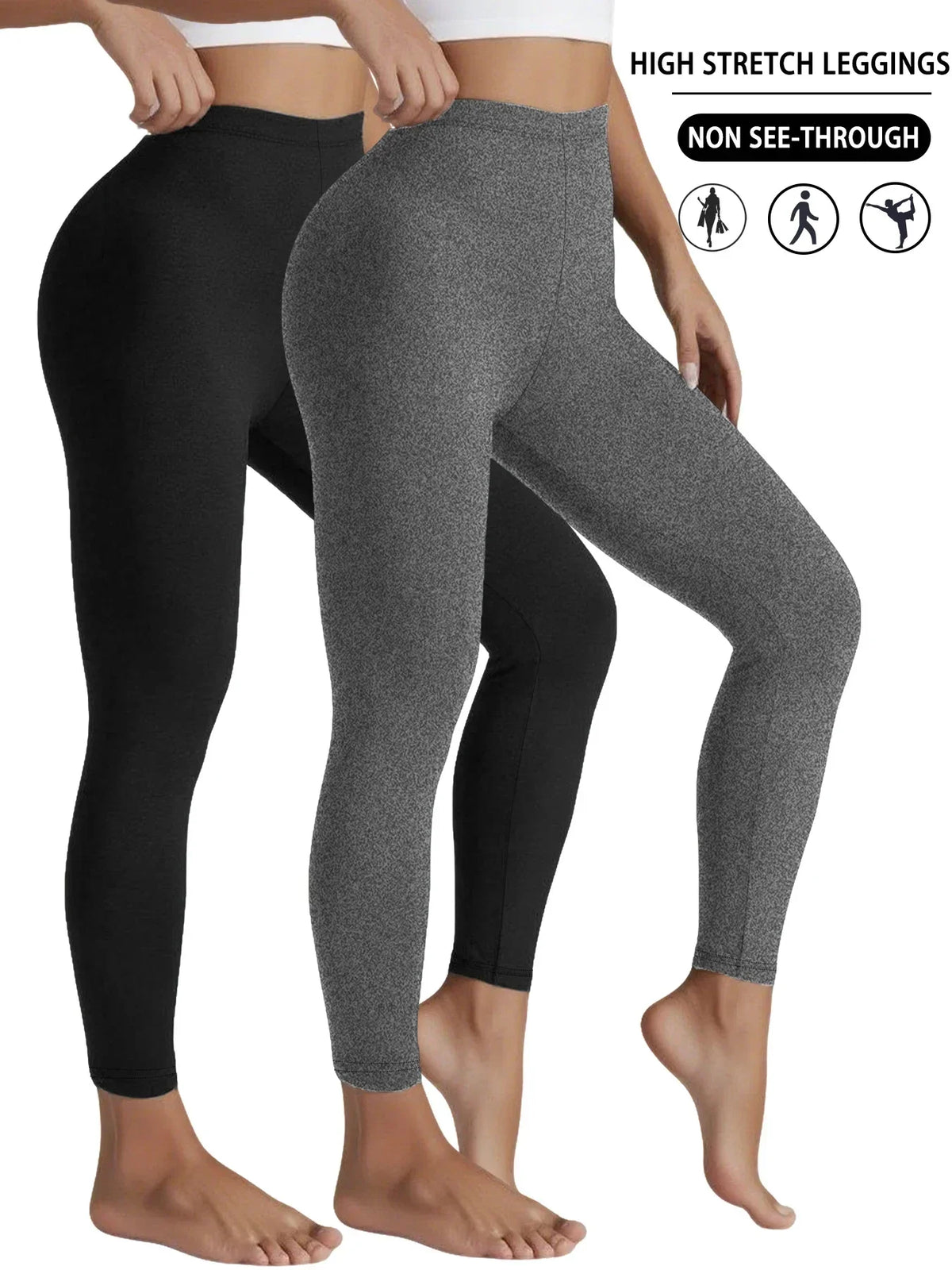 Pack de 2 leggings súper suaves para mujer