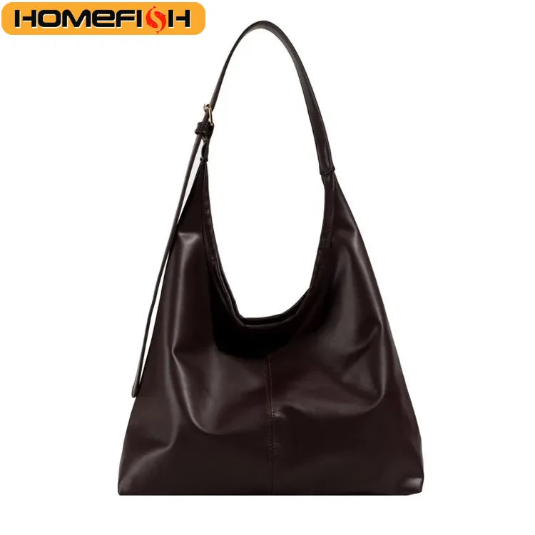 Bolso hobo de piel sintética suave