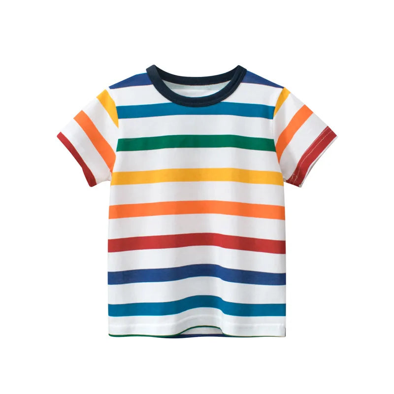 Camiseta infantil de manga corta de algodón