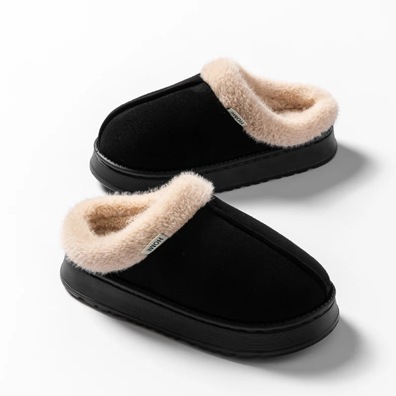 Zapatillas de casa con suela gruesa para mujer