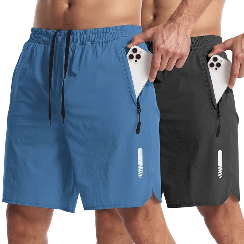 Pantalón corto deportivo elástico para hombre
