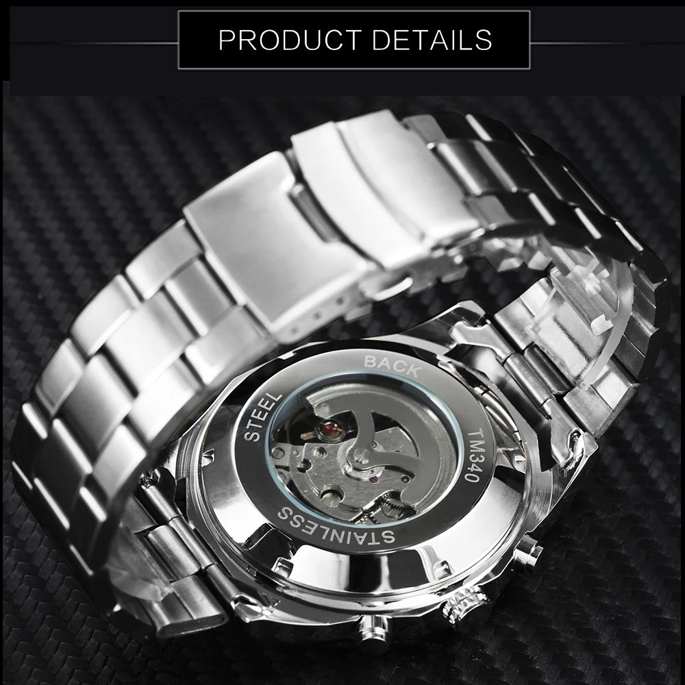 Reloj mecánico WINNER esqueleto clásico