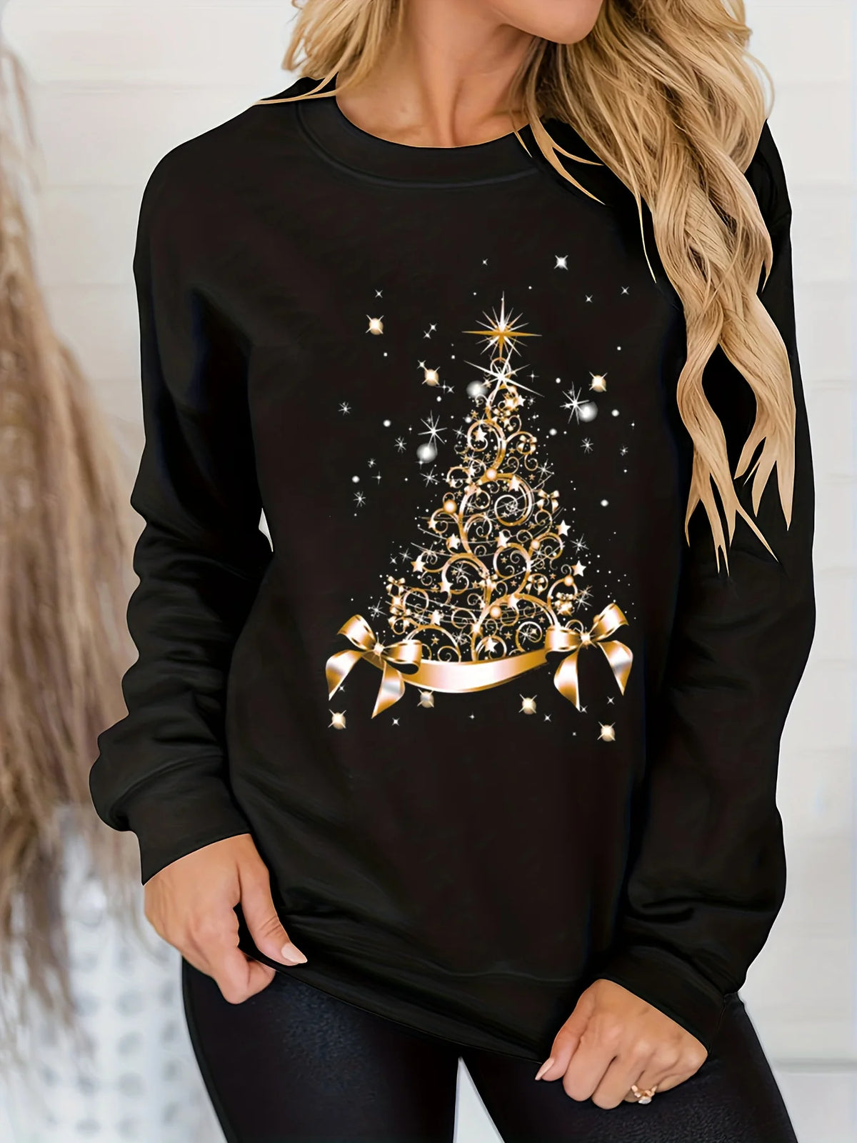 Sudadera navideña con estampado