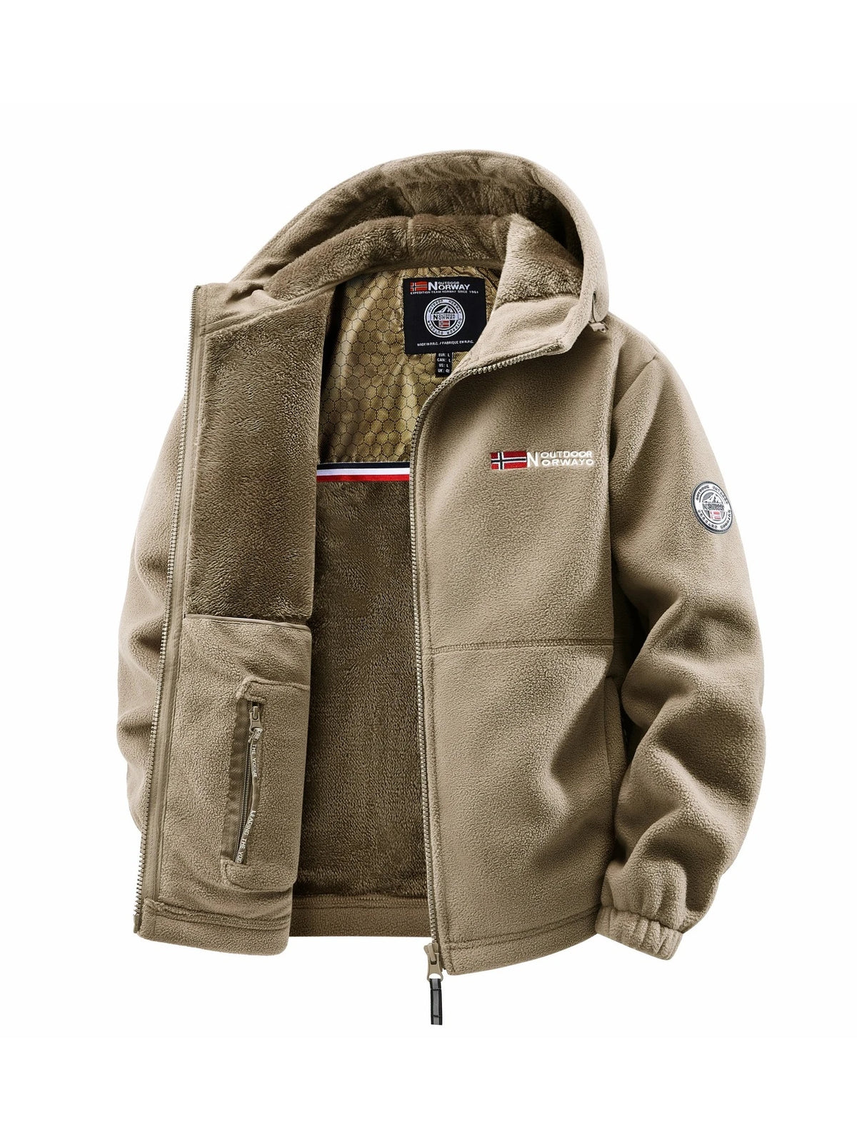 Chaqueta con capucha de otoño-invierno para hombre