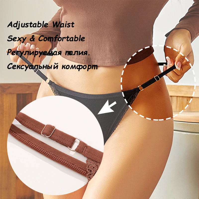 Pack de 5 tangas de algodón para mujer