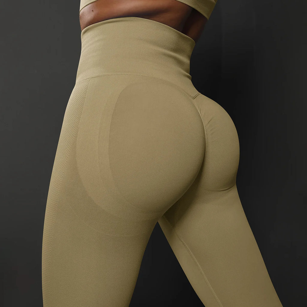 Mallas de yoga de cintura alta sin costuras