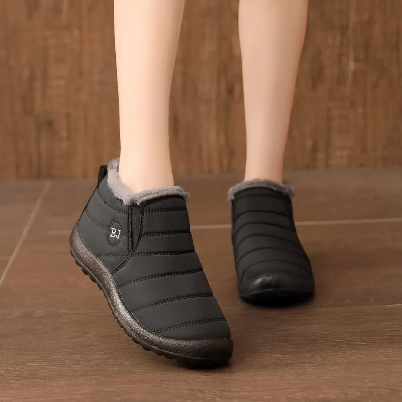 Zapatos de nieve impermeables antideslizantes para mujer