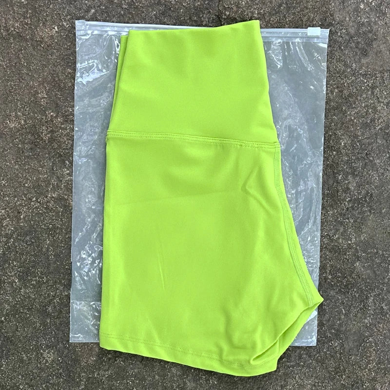 Shorts de yoga de cintura alta efecto realce