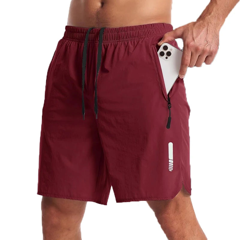 Pantalón corto deportivo elástico para hombre