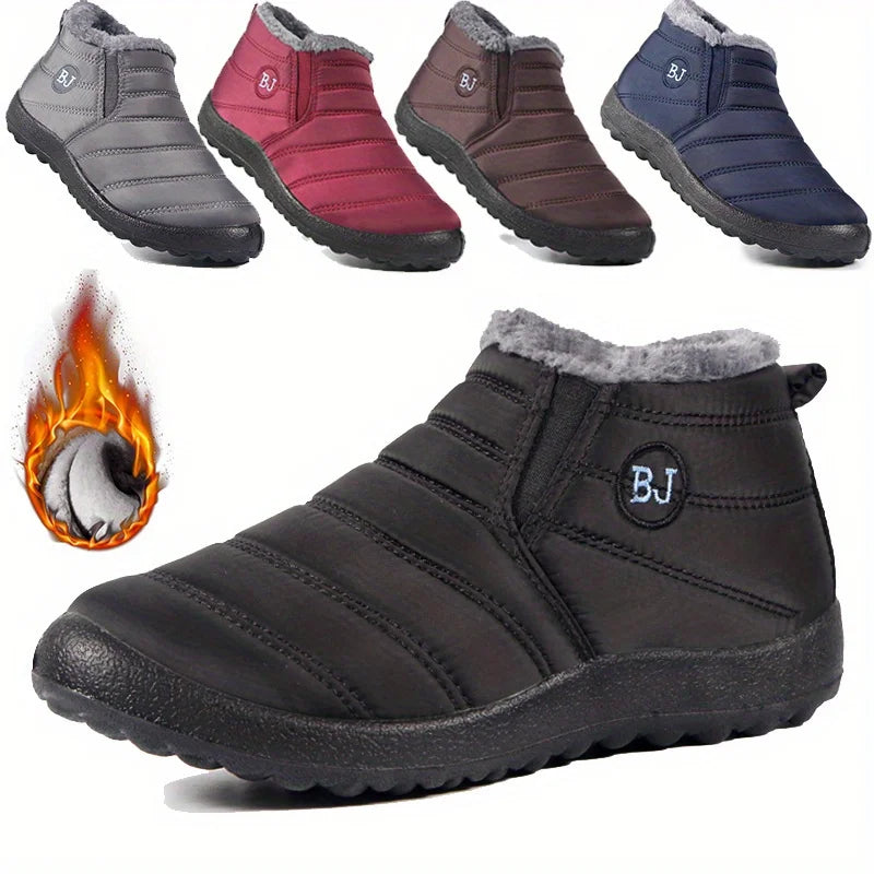 Zapatos de nieve impermeables antideslizantes para mujer