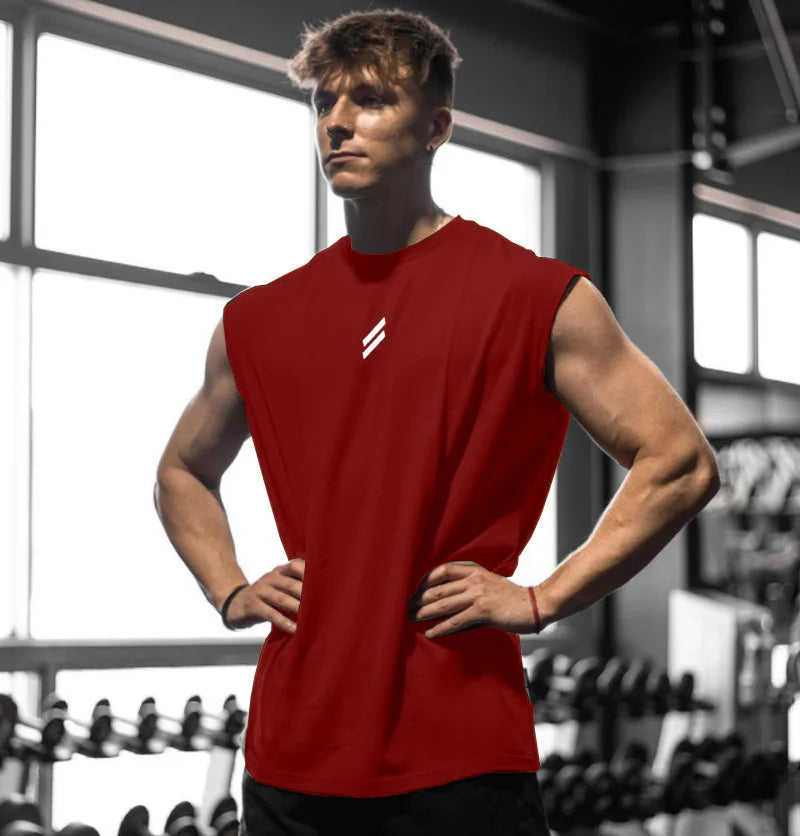 Camiseta de tirantes deportiva transpirable para hombre