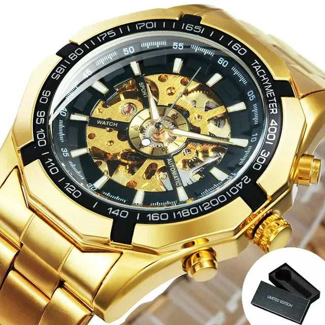 Reloj mecánico WINNER esqueleto clásico
