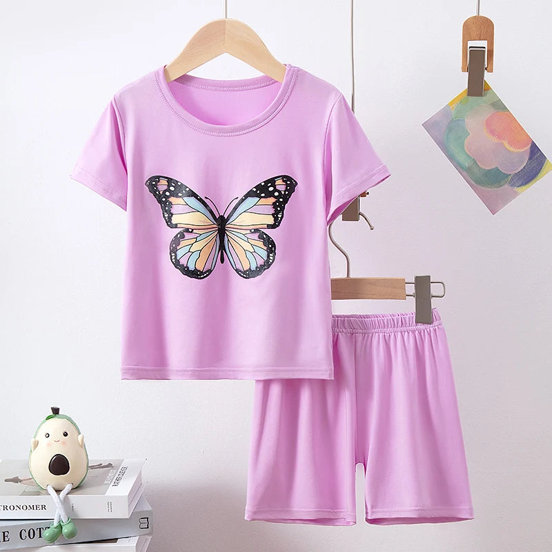 Conjunto infantil de verano camiseta y short (2 piezas)