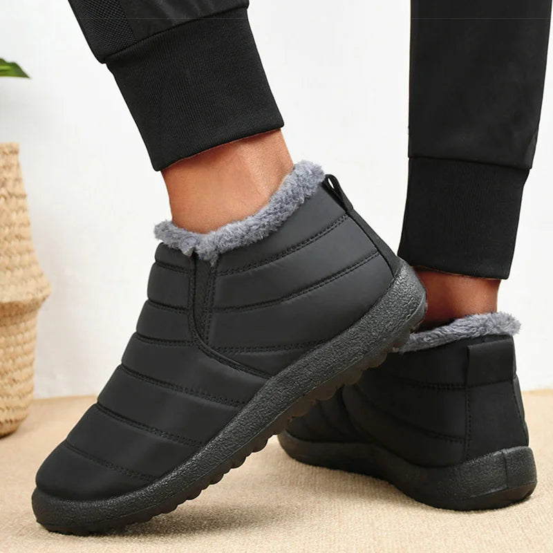 Botines sin cordones de invierno para hombre