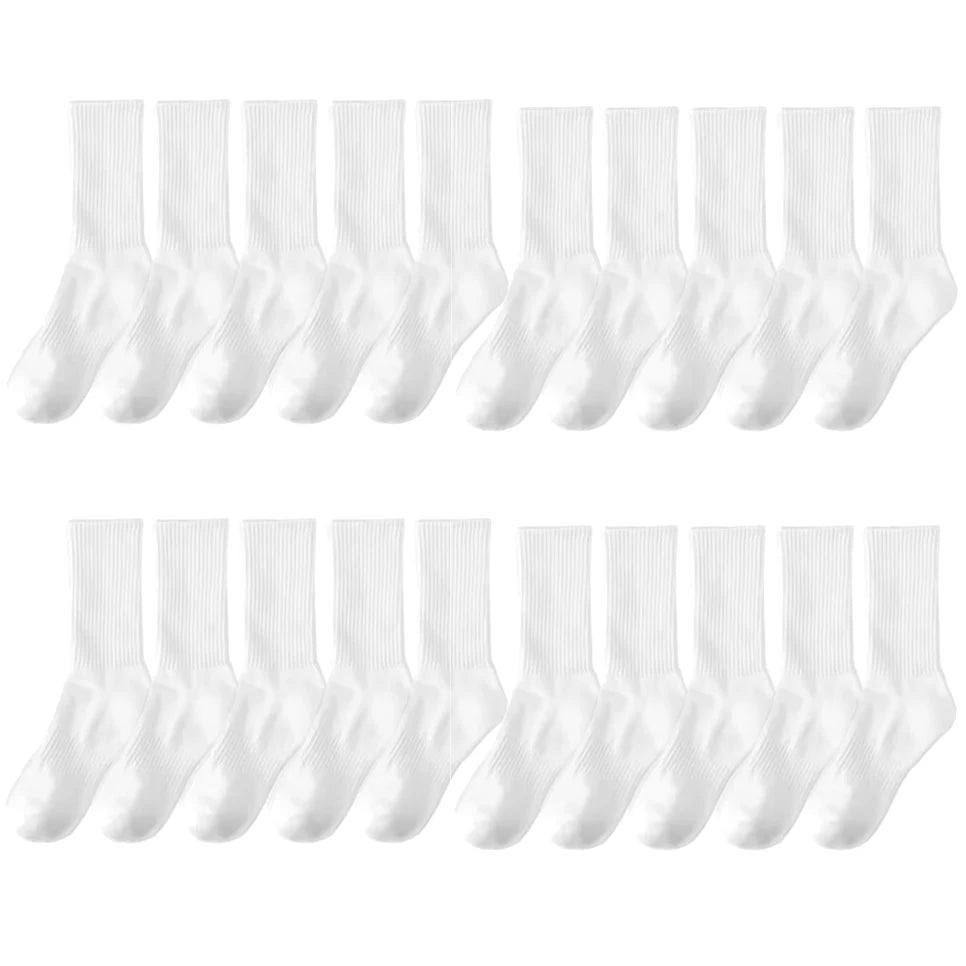Pack de calcetines altos de algodón para hombre (10 o 20 pares)