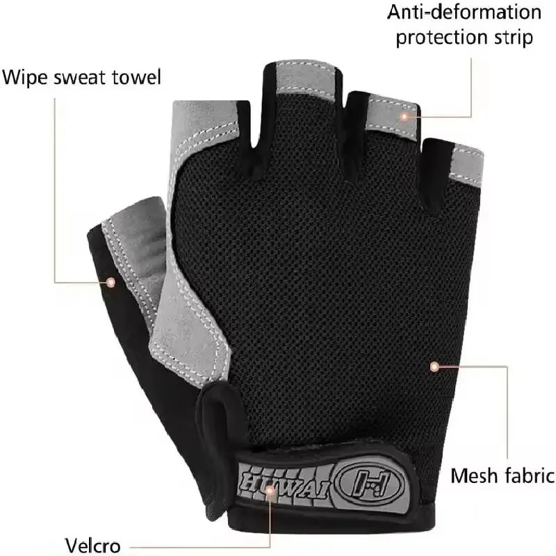 Guantes de gimnasio de medio dedo