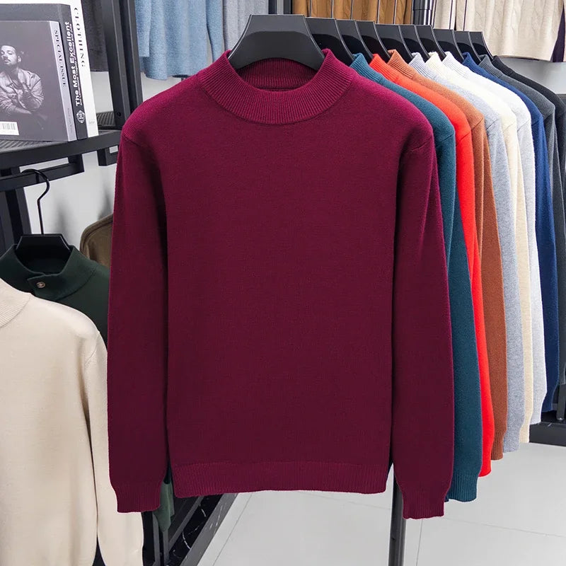 Jersey de medio cuello alto para hombre