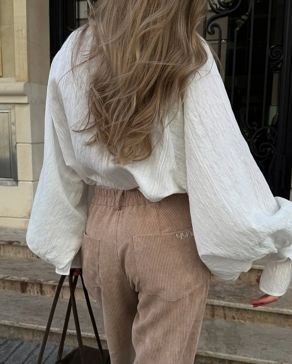 Camisa blanca oversize 100 % algodón