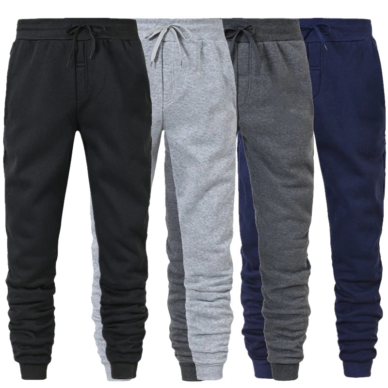 Pantalón jogger deportivo con puños para hombre