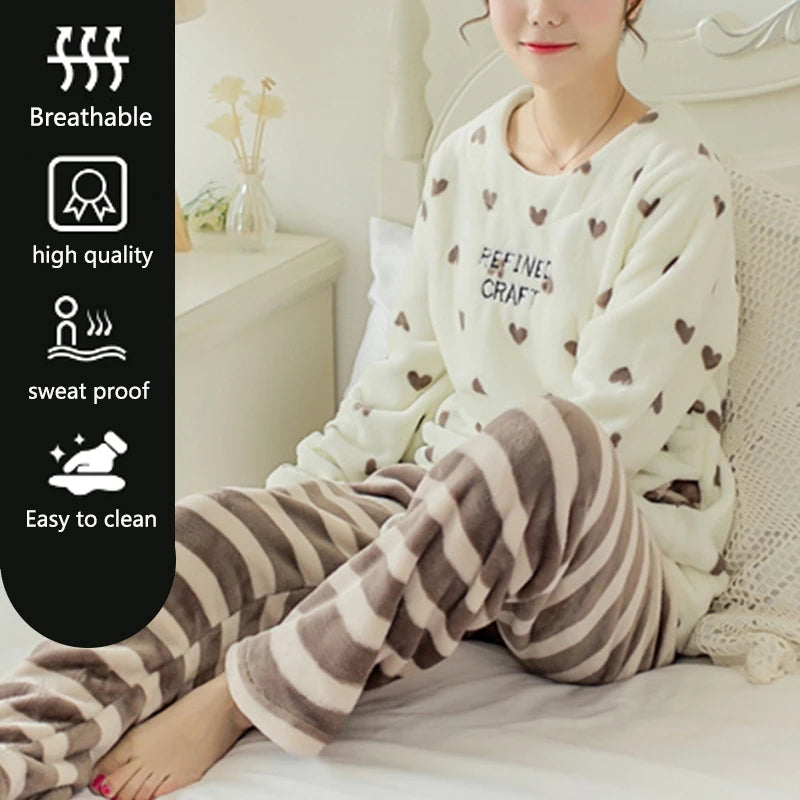 Pijama de terciopelo coral muy calentito