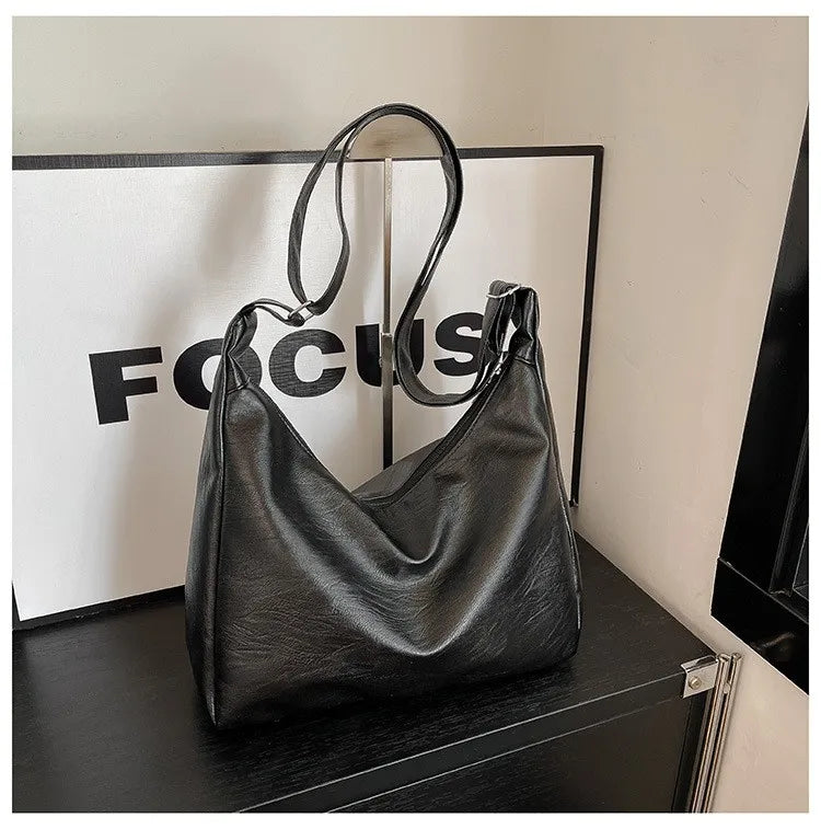 Bolso tote vintage de piel sintética