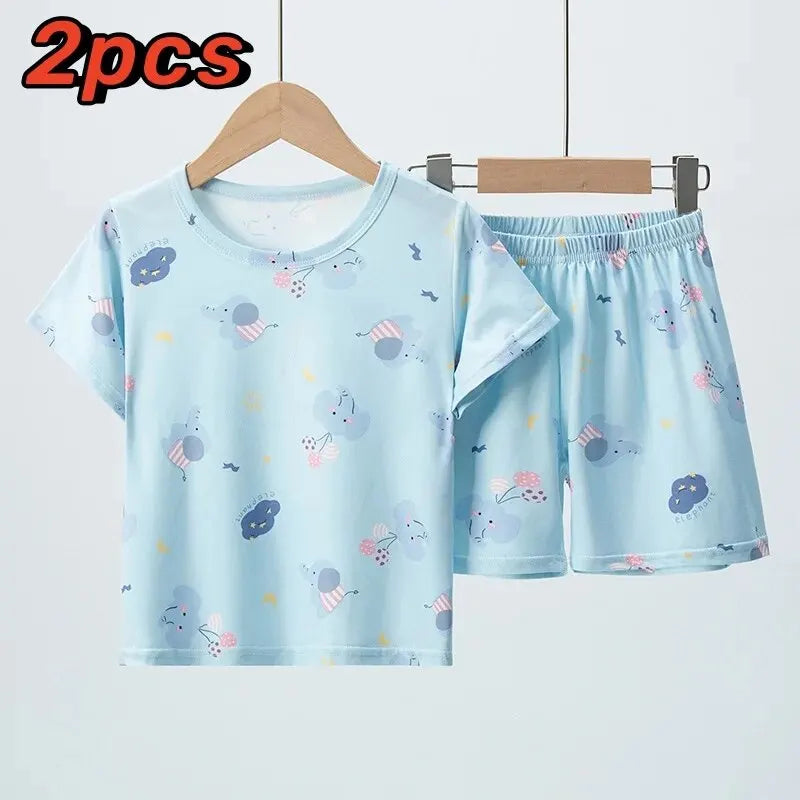 Conjunto infantil de verano camiseta y short (2 piezas)