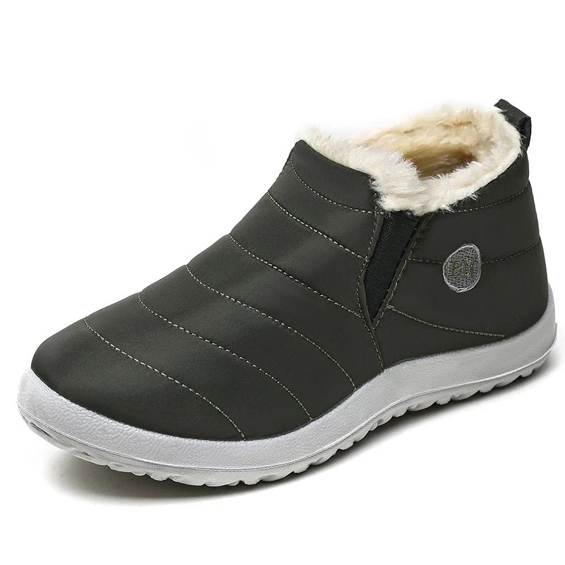 Botines sin cordones de invierno para hombre