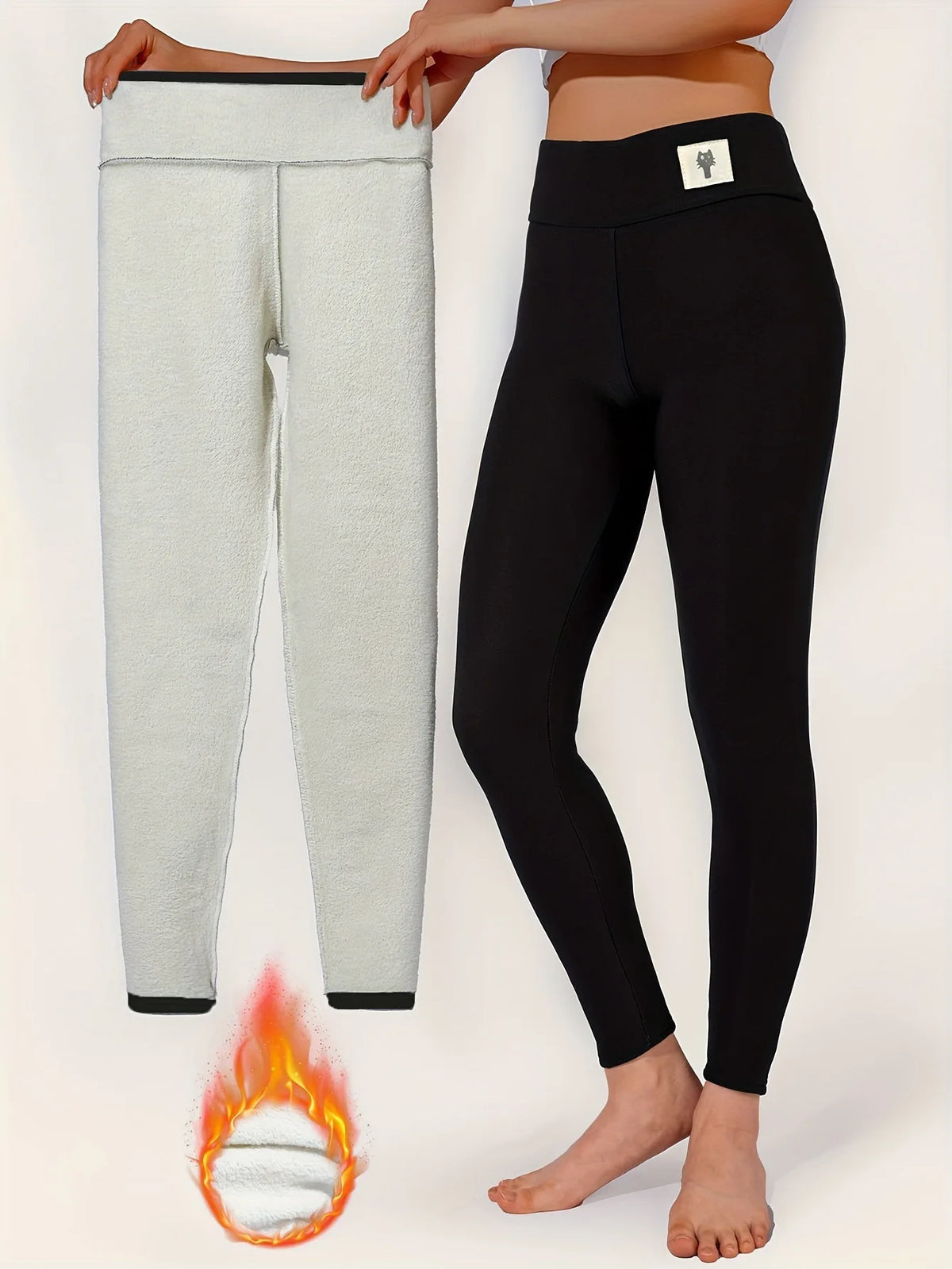 Leggings térmicos con forro de borreguito