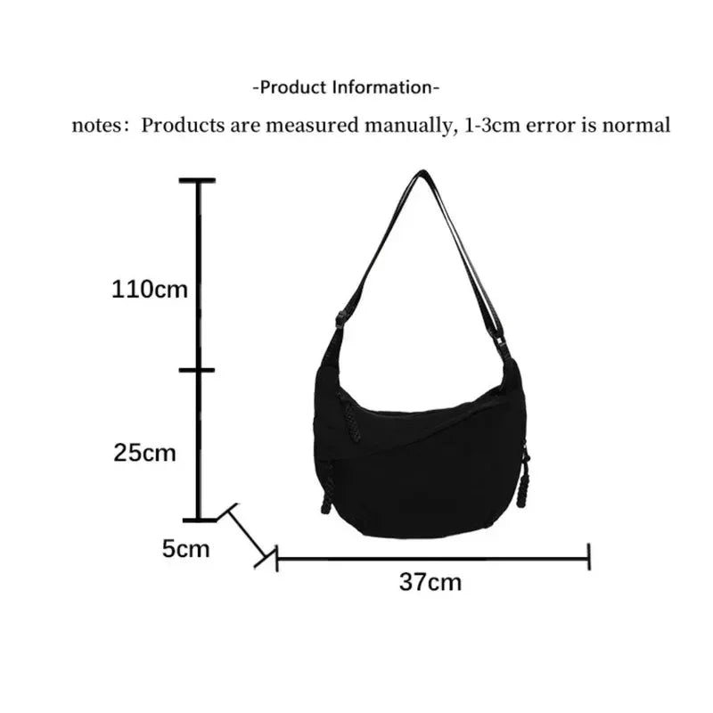 Bolso de lona grande estilo casual