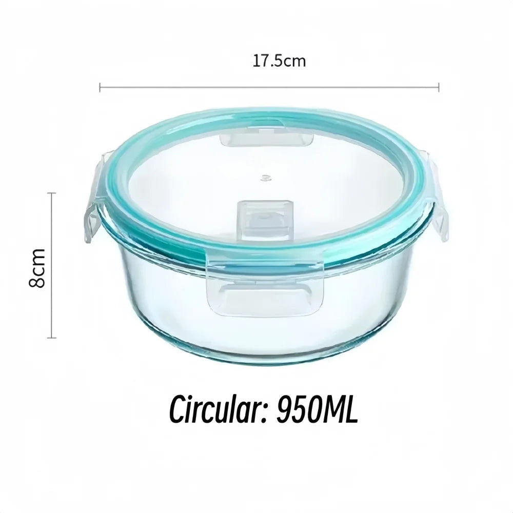 Táper de vidrio para meal prep (sin BPA)