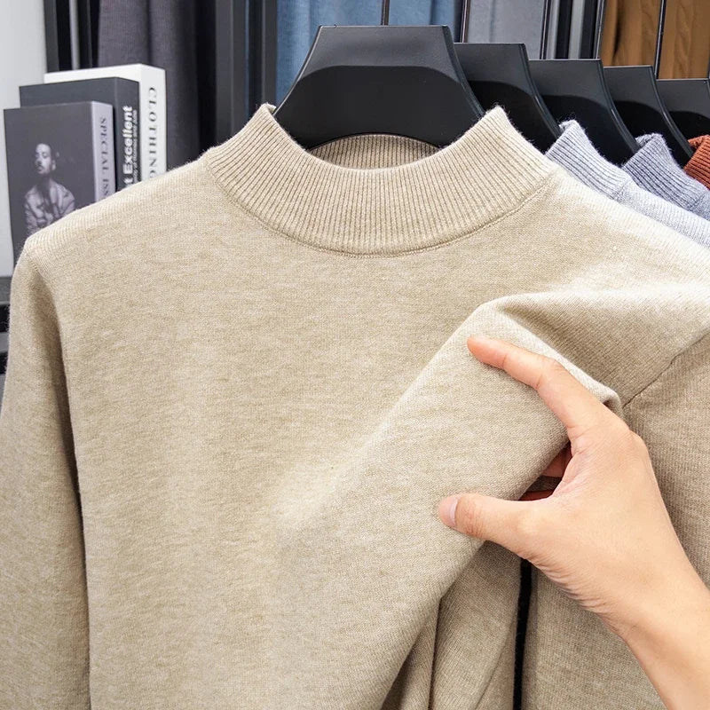 Jersey de medio cuello alto para hombre