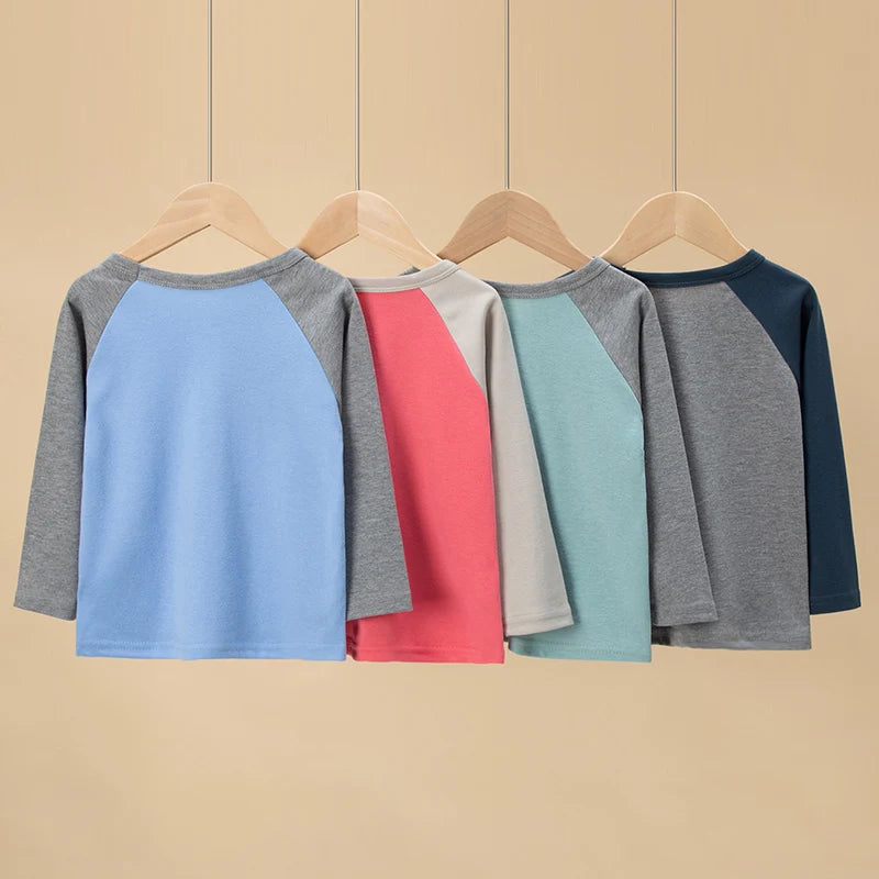 Camisetas infantiles de manga larga (1 o 4 uds)