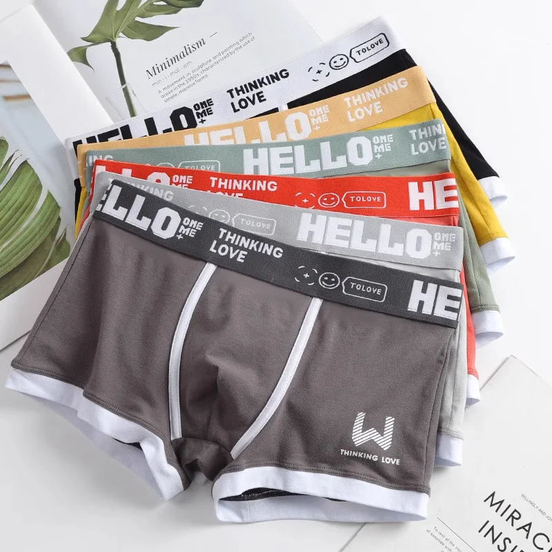 Calzoncillo bóxer de algodón para hombre