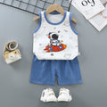 Conjunto infantil de camiseta de tirantes y short