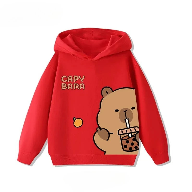 Sudadera infantil con capucha de capibara