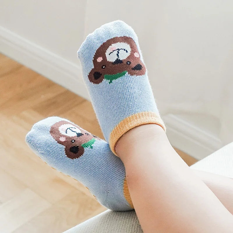 Pack de 6 pares de calcetines infantiles antideslizantes